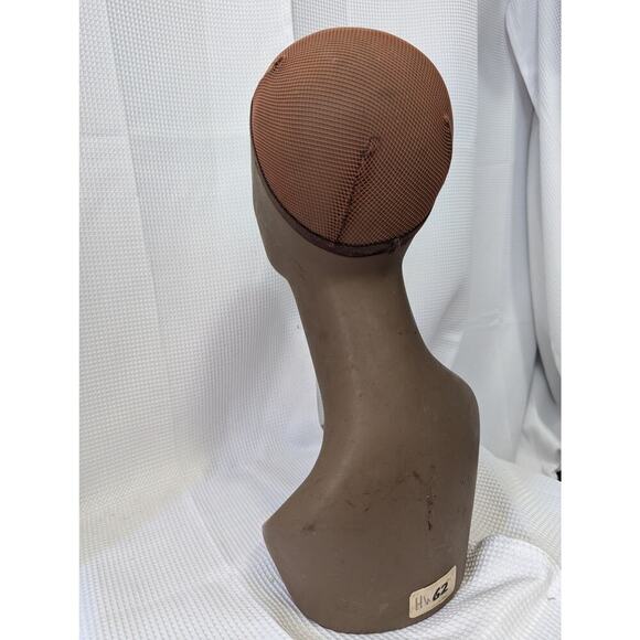 MOTOWN TRESS! VINTAGE WIG DISPLAY, HEAD & NECK, LOGO FRONT, WIG CAP, EXCELLENT! - Picture 5 of 10